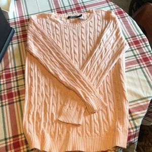 Ralph Lauren crewneck cable sweater Sz L